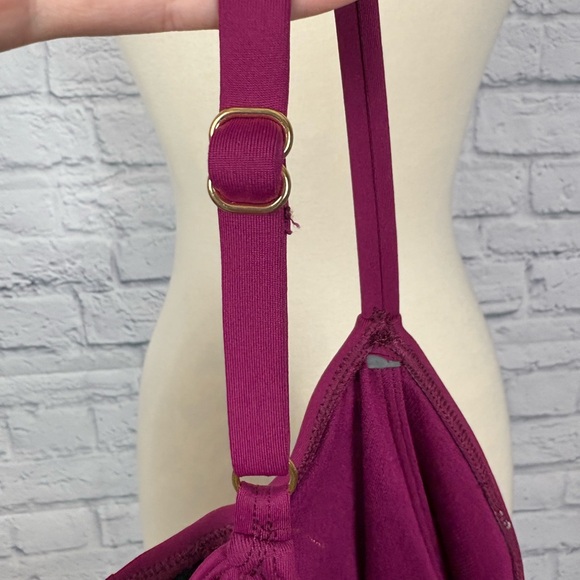 NWT Lauren Ralph Lauren Beach Club Underwire Tankini Plum Purple - Picture 8 of 8